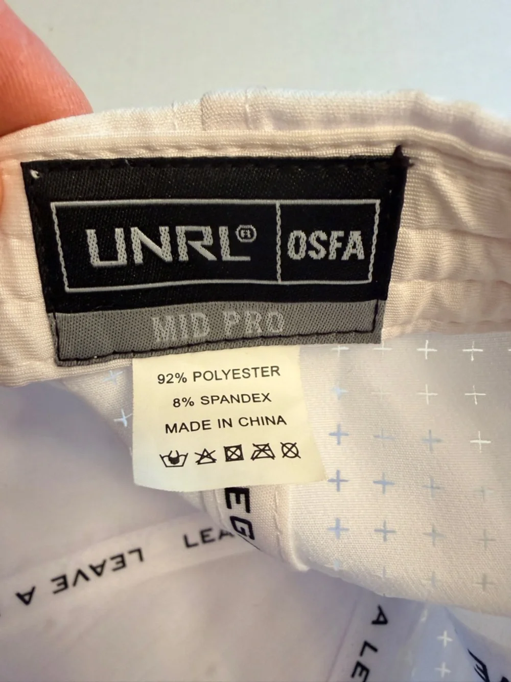 UNRL Mid-Pro Men’s Snapback‎ Cap White Vented Adjustable Blank Front Logo Back
